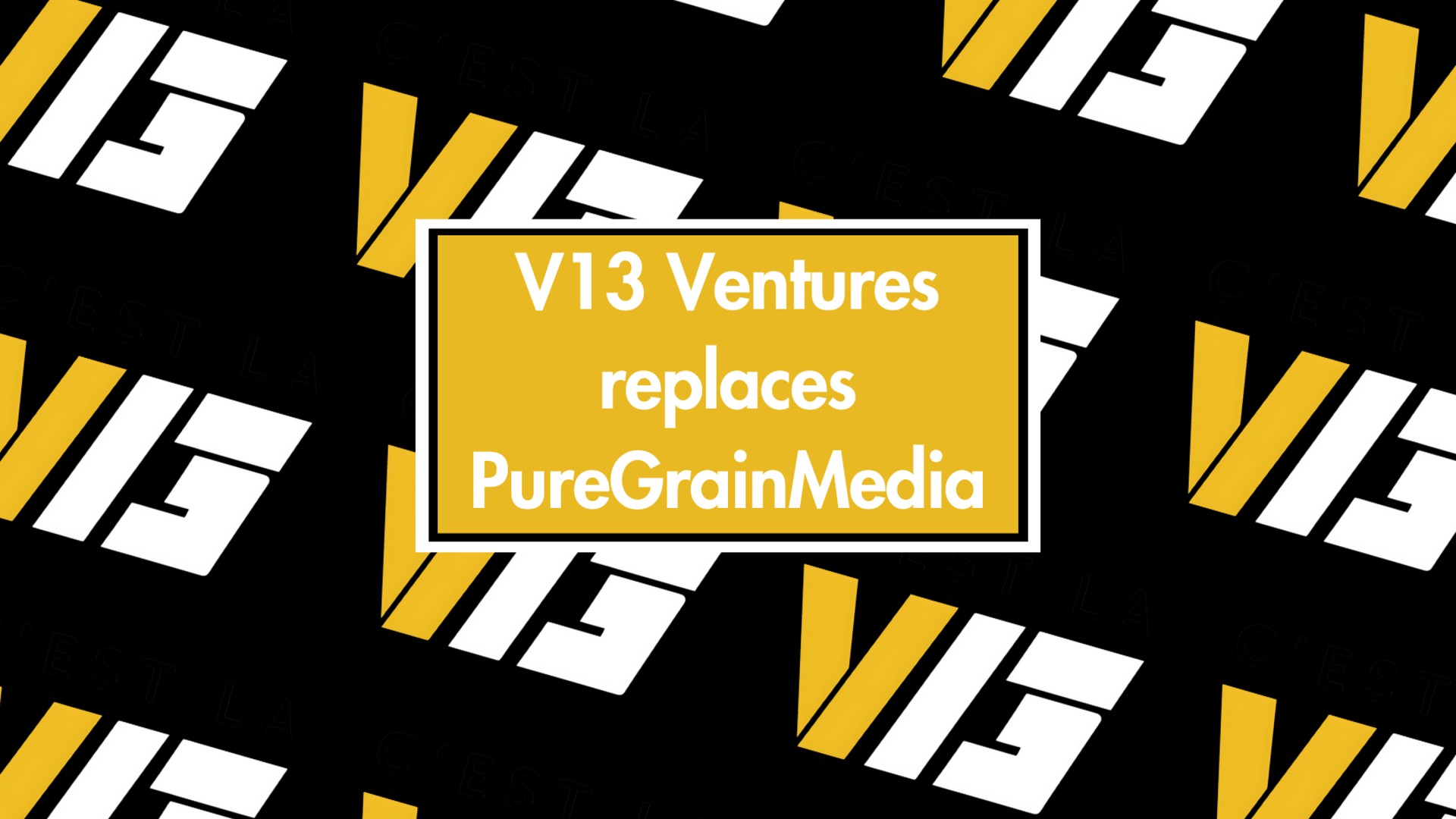 V13 Ventures Press Release Image